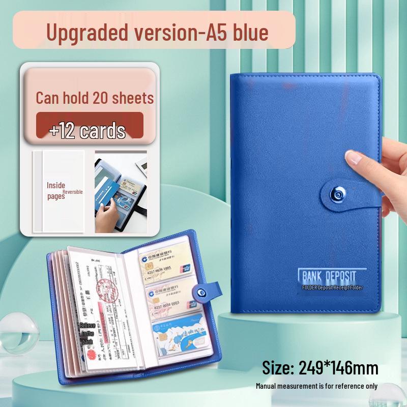 Многофункциональный большой сертификат депозита и зажим для денег для банковского использования