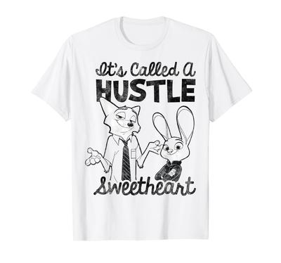 Дисней Зверополис Ник и Джуди Футболка «Это называется hustle, дорогая»