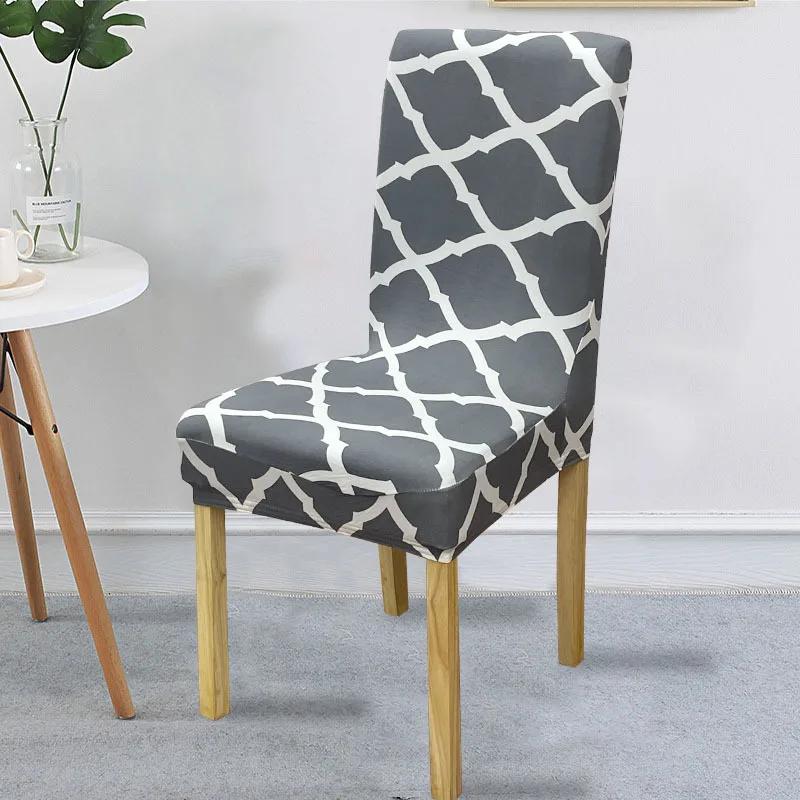 Тканевый чехол на стул для обеденных стульев Чехлы Чехол на стул для гостиной для стульев для обеденной комнаты/кухни Эластичный чехол на стул