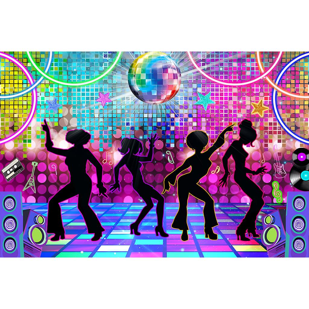 80s 90s Backdrop Party Decorations Retro Hanging Banner Back to The 80s 90s Hip Hop Graffiti Wall Photography Background Photo