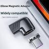 Магнитный адаптер USB Type C 90 градусов 120 Вт Угловой магнитный адаптер питания Подключение устройства