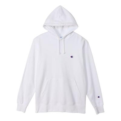 Худи Champion Basic с длинным рукавом из флиса с вышитым логотипом размера белого цвета, мужская, C3-W101Z, (Размер 10)