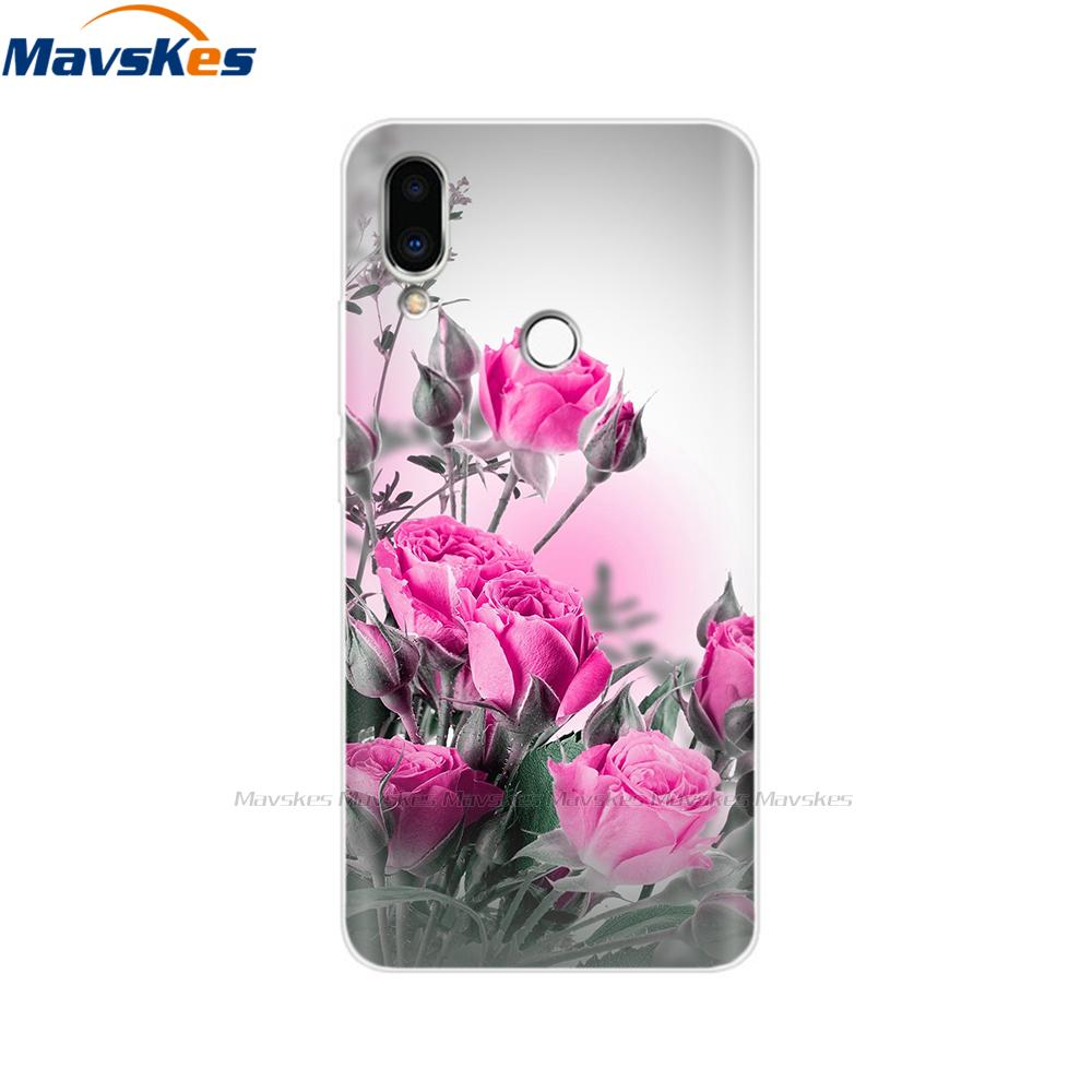 Мягкий чехол из ТПУ для Meizu Note 9 с принтом кошки, животного, цветка, защитные силиконовые чехлы, корпуса для телефона, сумки, бампер для Meizu Note9