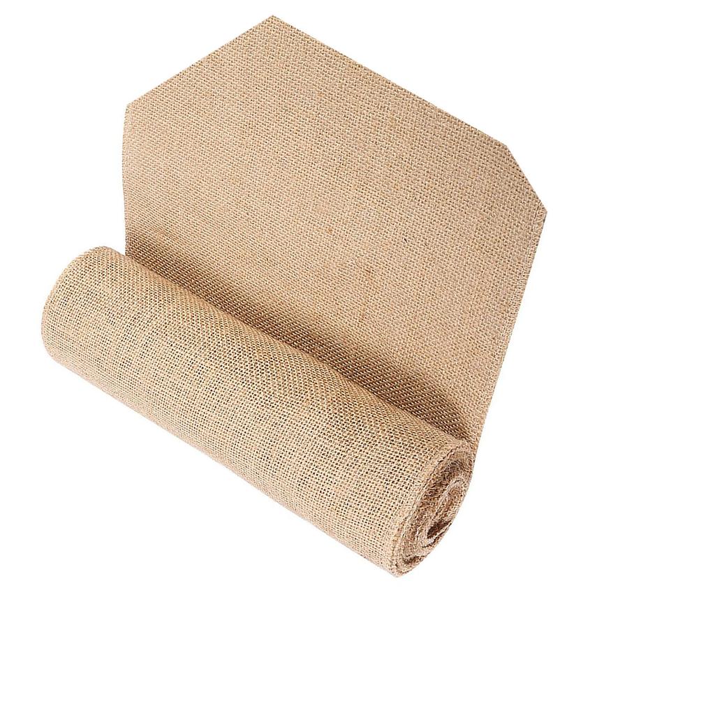 Винтажный Натуральный Мешковина Джут Мешковина Лента Дорожка на Стол Поделки Стул Рождество Свадебная Вечеринка