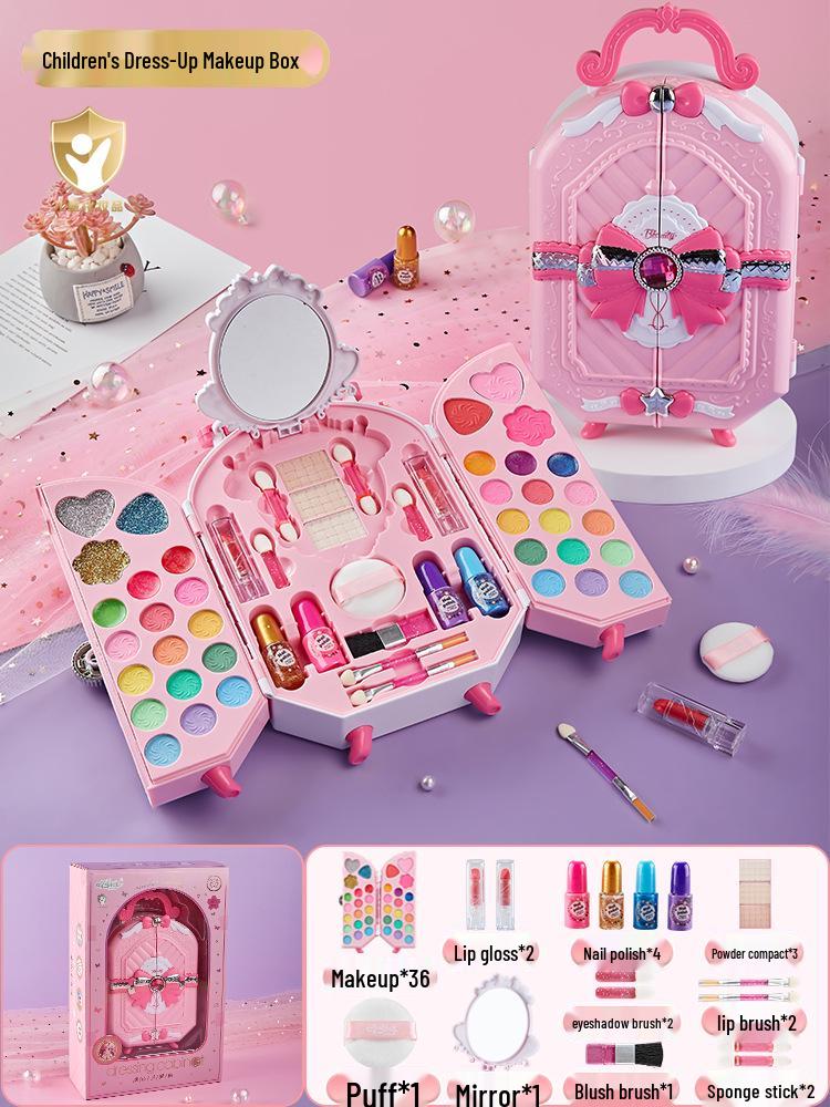 Набор детской косметики «Принцесса» для девочек: Набор для ролевых игр с помадой и лаком для ногтей