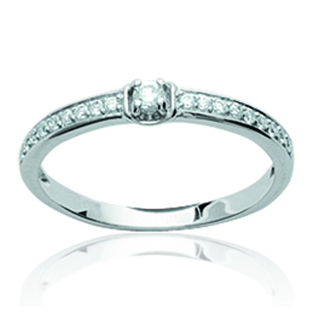 Silver Ring 'Scarlett' Silvery White - 3 Mm