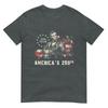 Abraham Lincoln Playing Guitar 250th Anniversary 4th Of July Tshirt