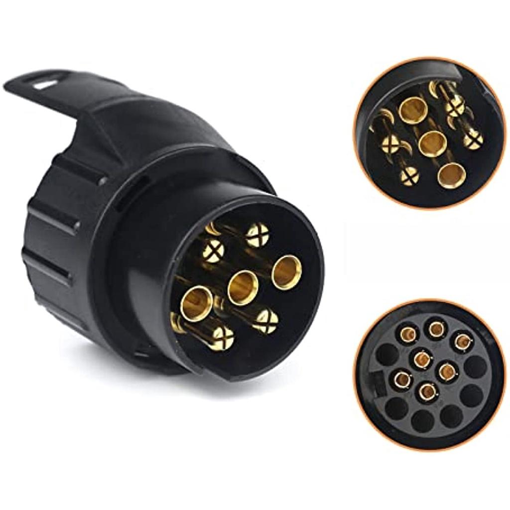 Слот адаптера 7/13 для прицепа, 7-13-контактный разъем 7, 13-контактный разъем для прицепа, автомобиля, трактора, каравана, велосипедной стойки