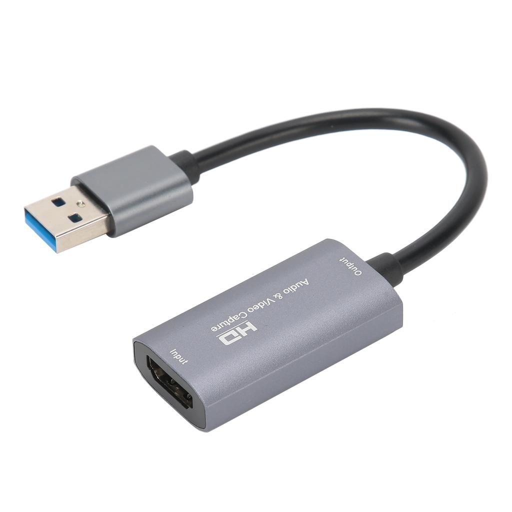 Capture Card for HDMI To USB2.0 4K 1080P High Definition for O Video Recording Gray