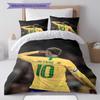 Neymar Jr Pattern Bedding Home Decoration Birthday Gift ( 1 duvet cover + 2 pillowcase, without core),fan merchandise.