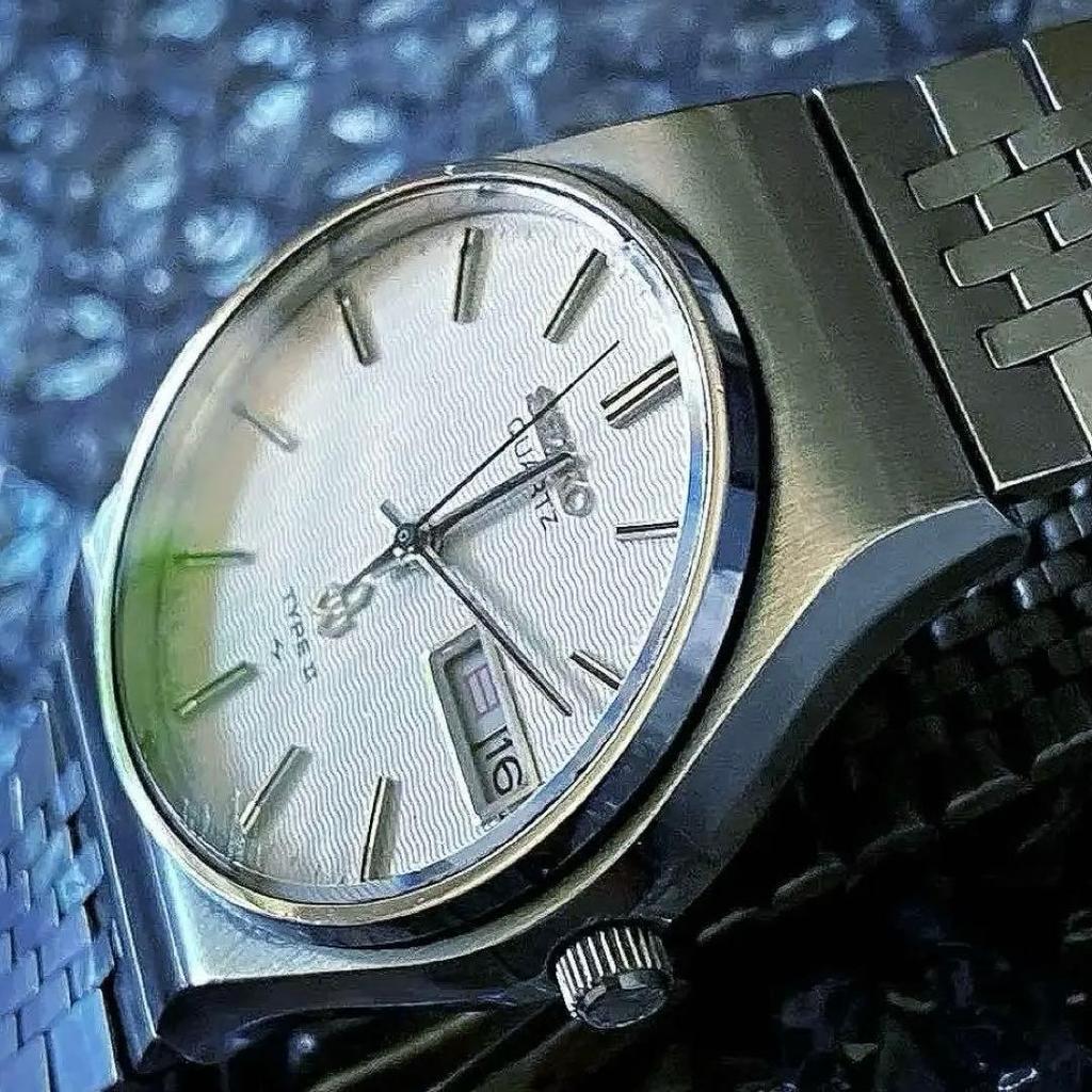 Б/у SEIKO TYPEII Волнистый циферблат Сделано в 1977 году Полностью оригинальные