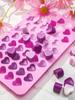 55 Love силиконовая форма для свечей DIY ароматическая мини-свеча в форме сердца изготовление мыла ручной работы смоляная форма для льда шоколада торт мыло декор подарки