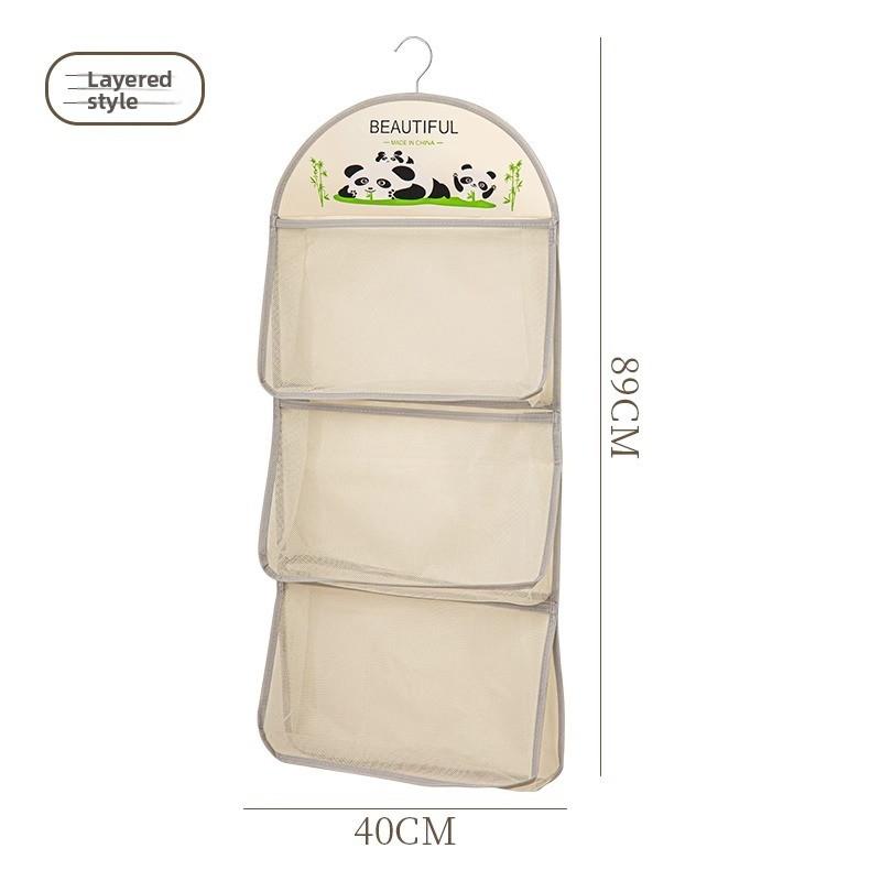 Panda Storage Wardrobe Underwear Socks Hanging Mesh Pocket Organiser Storage Bag