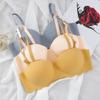Women Low Cut Push Up Bra Sexy Backless Underwear Deep V Cross Back Bras Female Breathable Intimates Seamless Convertible Bra