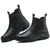 Customized Labor Insurance Shoes Men's Waterproof, Oil-proof, Smash-proof, Puncture-proof, Lightweight and Breathable Steel Head, Anti-scalding, Acid