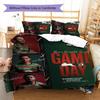 Rabbitohs Rugby Team Game Day Poster Print 3 Pieces Duvet Cover Set Rugby Fan Bedding Bedroom Home Decor Without Pillow Core
