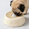 Pet Lick Bowl for Liquid Treat Slow Feeder Dog Bowl with Rolling Ball Silicone Anti-Slip Dog Lick Bowl Pup Licking Toy for Thick Food Dogs Cats