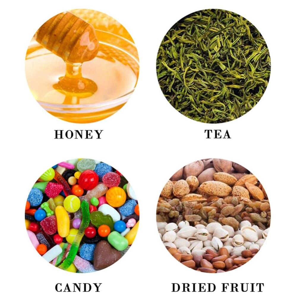 Палочка для перемешивания, шестизубчатая стеклянная банка для меда с крышкой для домашней кухни, прозрачные кухонные принадлежности