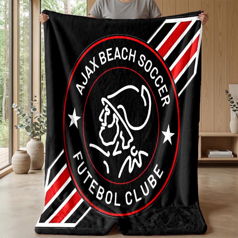 Ajax Amsterdam Theme blanket Soft Flannel Fleece Blanket Warm Lightweight Throw Blanket for Home Sofa Bed