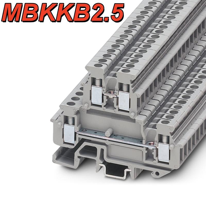 Универсальный двухслойный клеммный блок для проводки MBKKB2.5, 2/10 шт., сквозной соединитель для работ по подключению солнечных панелей