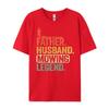 Father Husband Mowing Legend Gardener Dad Lawn Mowing XS Graphic T Shirts Mans Streetwear Tshirt Slogan