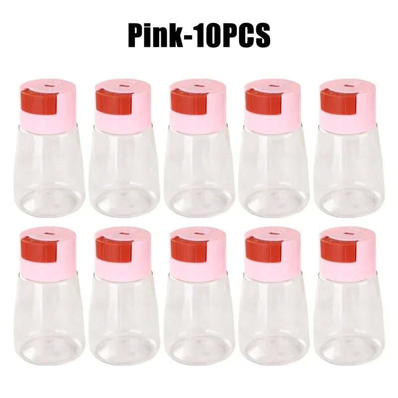 Precision Salt Control Dispenser Sealed Quantitative Seasoning Jars Press Design Spice Storage Containers for Kitchen Cooking