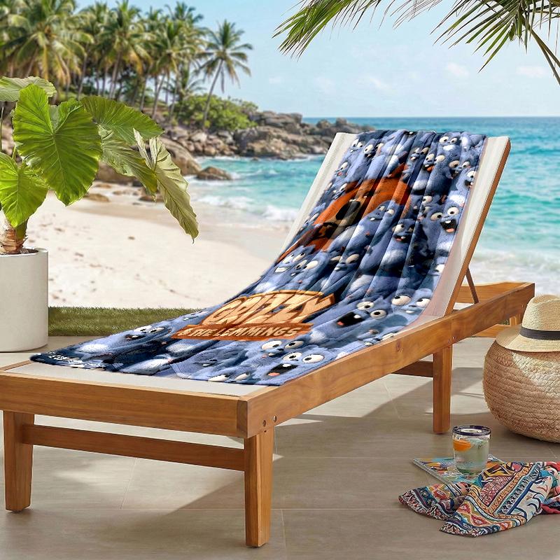 Grizzly Lemmings Fashion Beach Towel: Ideal for Summer Adventures Soft, absorbent and quick drying suitable for swimming and bathing