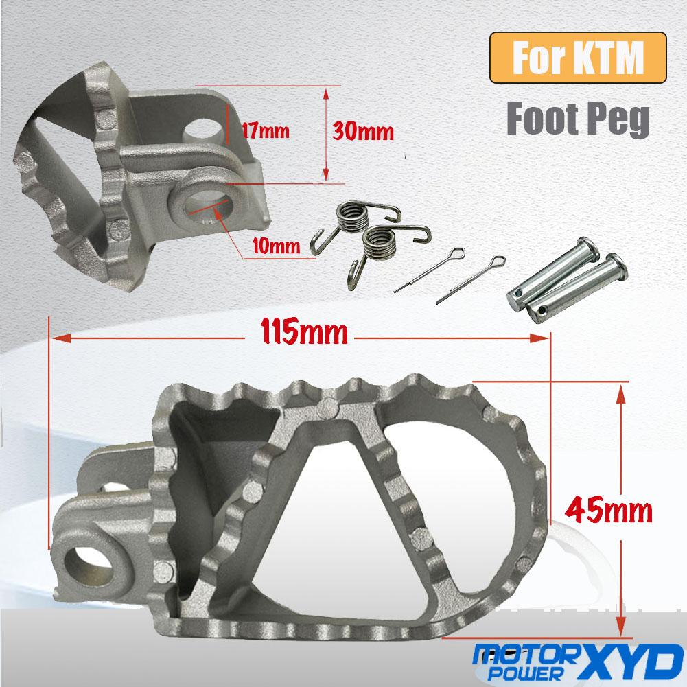Motorcycle Footrests Foot Peg Aluminum Front Footrests Pedals For KTM SX 125150 250 SXF XC 250 EXC 450 Motocross Pit Dirt Bike