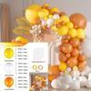 Cross-border Orange Balloon Set for Halloween Wedding Birthday Christmas Decoration for Events