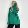 Turtleneck knitted sweater women's autumn and winter thickened solid color loose long-sleeved pullover sweater women's hot words