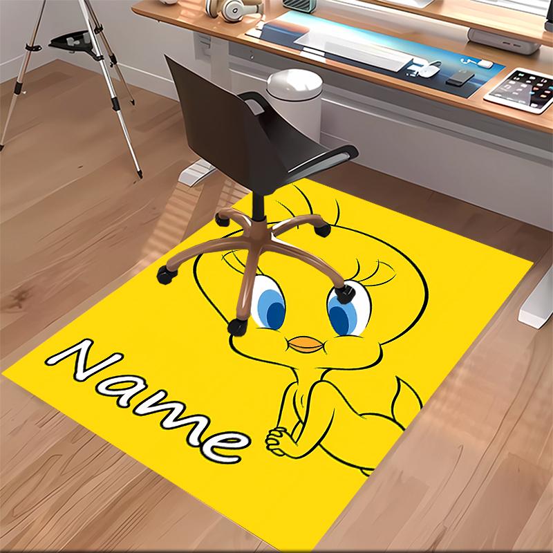 Custom personalization Tweety Print Area Rug - Soft, Washable Non-Slip Indoor Mat,Living Room,Home&Office Decorative Rug