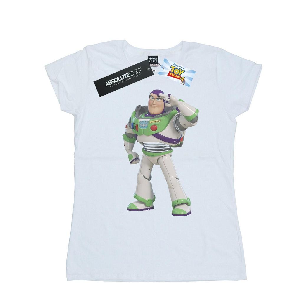 Disney Womens/Ladies Toy Story Buzz Lightyear Standing Cotton T-Shirt