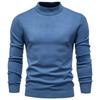 Mens Turtleneck Knit Sweater Casual Long Sleeve Pullover Fall Winter Slim Fit