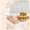 50Pcs Sandwich Packaging Paper Food Grade Oil Resistant Paper Natural Color Meal Tray Pad Paper