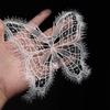 5Pcs White Embroidered Mesh Butterfly Leaf Lace Trim Patch Repair Wedding Dress Decoration Sewing Accessories