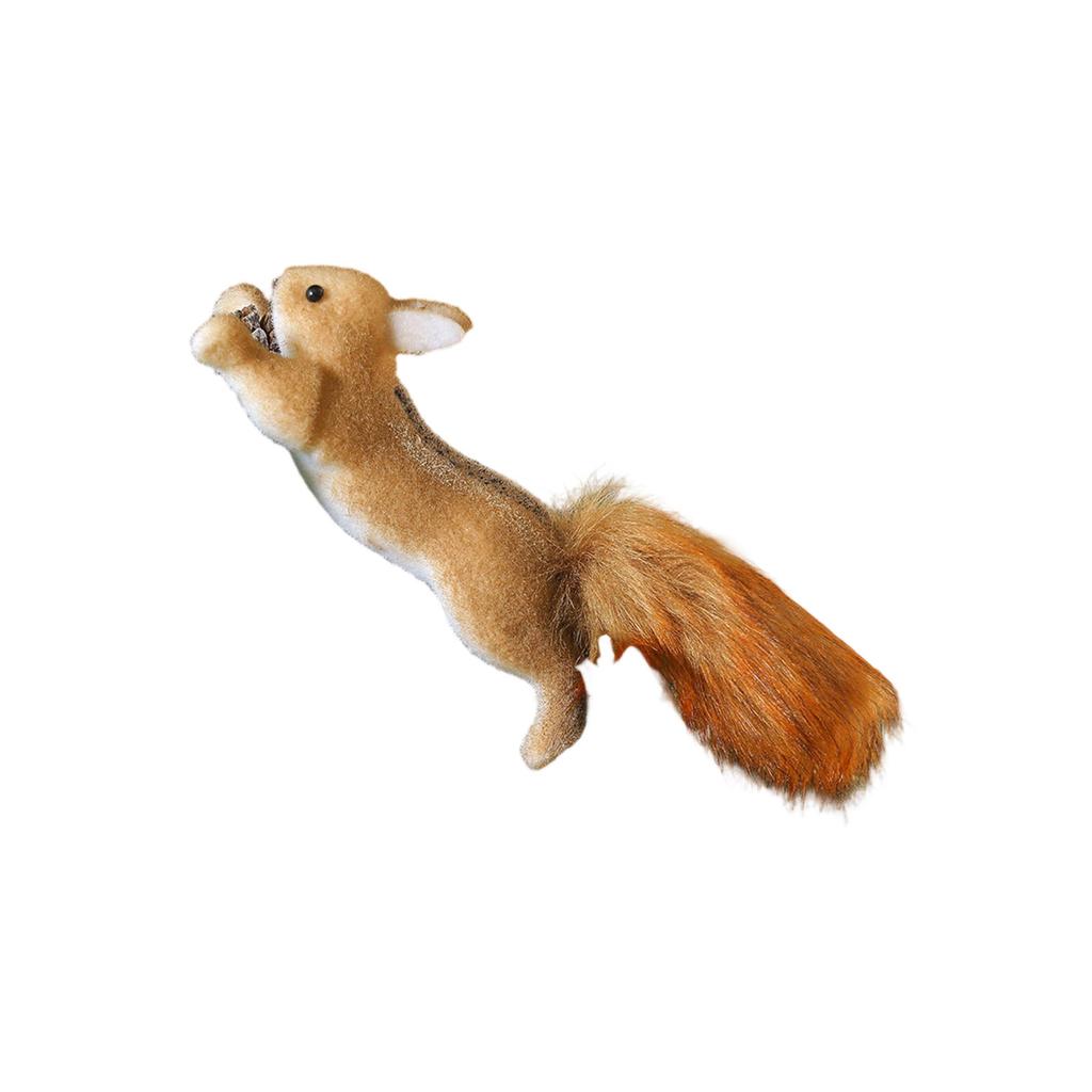 Realistic Squirrel Ornament With Foam Pinecone Christmas Tree Hanging Decoration for Indoor and Outdoor Holiday Party