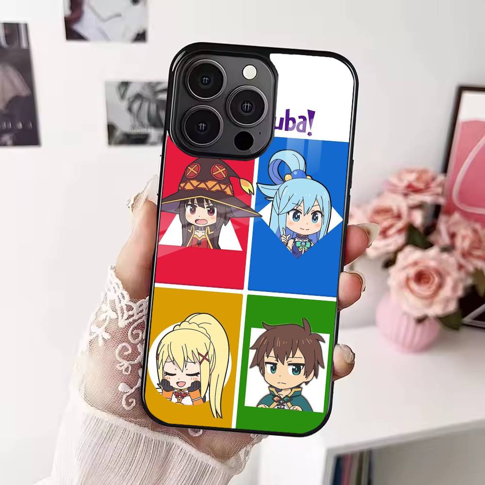 K-Kono Subarashii Sekai ni Shukufuku Чехол для телефона для iPhone 17,16,15,14,13,12,Plus,Pro,Max Для Magsafe Магнитная беспроводная зарядка