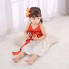 ins children's clothing European and American Moana series Moana shape red suspender princess mesh skirt