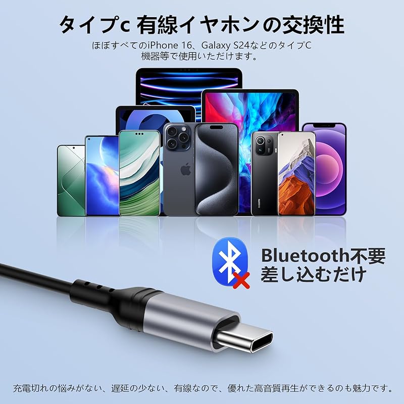 type c earphones wired earphones iPhone16 earphones magnetic design Entanglement prevention HiFi sound quality heavy bass with microphone Call