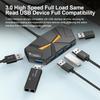 7 портов USB 3.0 HUB Док-станция Type C 5 Гбит/с Высокоскоростная передача Адаптер-разветвитель Для ноутбука Жесткий диск Мышь Клавиатура