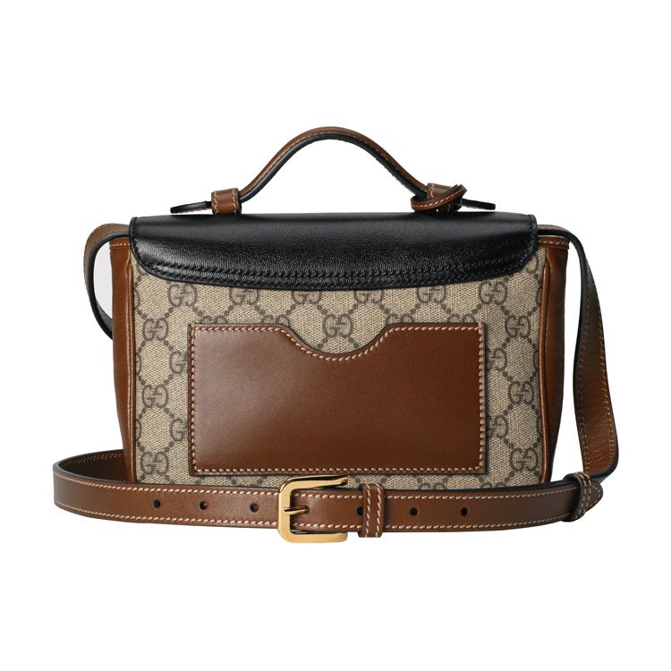 Gucci Padlock Metal Lock Logo Canvas And Leather Shoulder Bag Unisex Shoulder Bag 658487-2ZGAG-9785