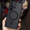 Роскошный матовый полупрозрачный чехол с магнитами для Samsung Galaxy S25 Ultra S24 S23 S22 Plus FE Magsafe Беспроводная зарядка Чехол