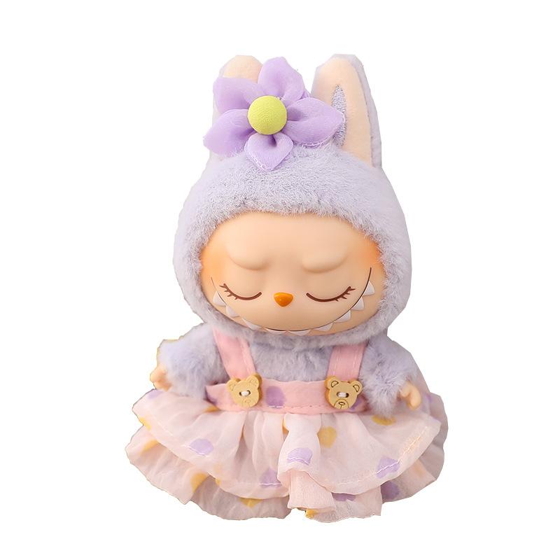 Подвеска Лабубу Одежда Лабубу Сидящая Одежда Детская Одежда Розовый Медведь Любви Платье