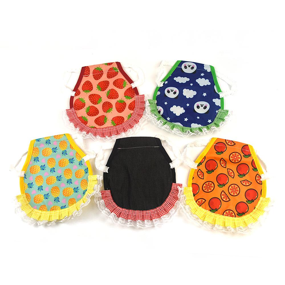 Товары для животных Жилет для домашних животных Курица Эластичная кружевная одежда Грудь Спина