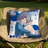 Cute GGawr Gura Cushion Cover Soft Reversible Durable Pillow Cover MultiScene Use for Home Car Daily Comfort