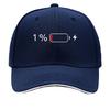 Low Battery Red Bar Outline Graphic Sandwich Baseball Cap Sun Cap Outdoor Workouts Hat