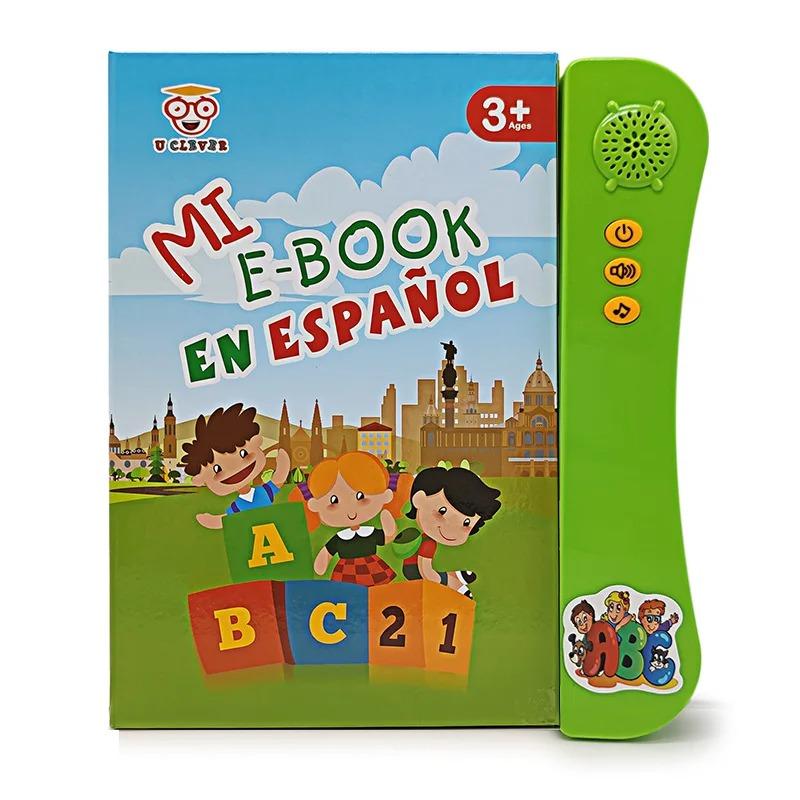 Spanish Language Learning E-Book Interactive Voice Reading Machine Kids Gift Exercise Spanish Pronunciation Spanish Reading Book