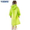 Yuding Kids Raincoat Boy Girl Long Outdoor Hiking School Youth Thickened Waterproof Transparent Brim Poncho