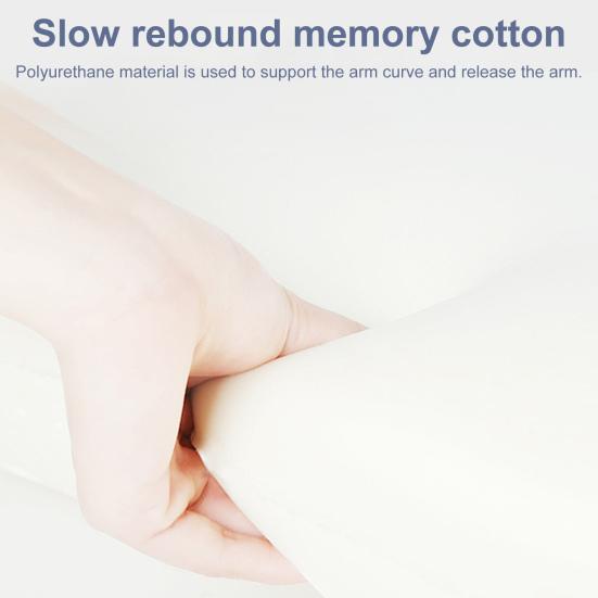 Подушка для офисного стула, мягкая дышащая, уютная застежка, лента с частицами, нижняя поддержка, плюшевая подушка для рук из пены с эффектом памяти, подлокотник для офисного использования