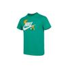 Cartoon Logo Print Round Neck Short Sleeve T-Shirt Kids Tops Stadium-Green FJ7237-324